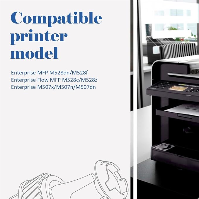 89A Black Toner Cartridge M507 Compatible Replacement for HP 89A CF289A 89X CF289X (with Chip) for LaserJet Enterprise M507n M507dn M507x MFP M528dn M528f M528c M528z M528 Series Printer (2-Pack)