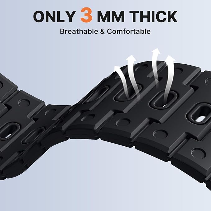 Bandletic Compatible with Garmin Fenix 8 51mm 7X 6X 5X Watch Band - 26mm Quick Fit Magnetic Silicone Bands Replacement for Fenix 7X 6X Pro/5X Plus/3 HR/Instinct 2X Solar 3 50mm/Enduro/Tactix/Epix Pro2