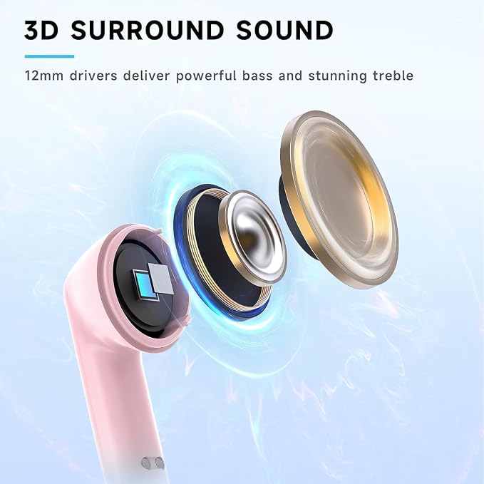 RYR Wireless Gaming Earbuds, 20ms Low Latency, Gaming Earbuds with Noise Cancelling Mic, 2.4Ghz & Bluetooth, LED Display, 36H Playtime for Meta Quest 3/2, PS5, PS4, VR, Switch, Steam Deck, PC, Phone