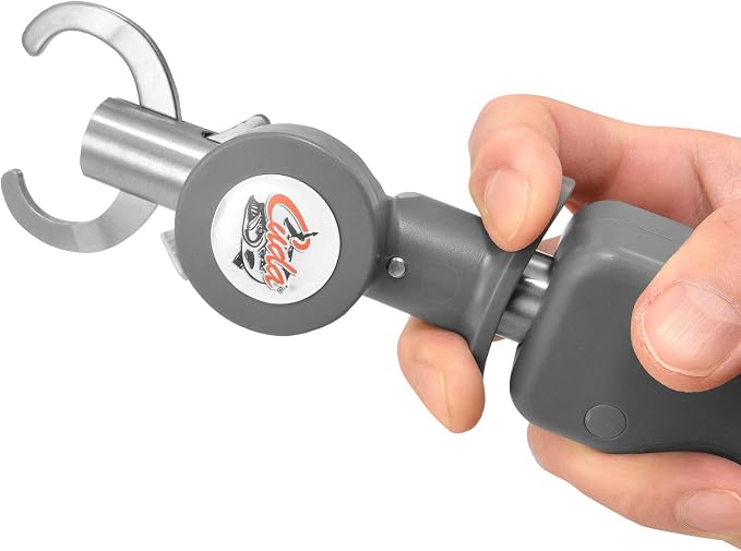 CUDA Digital Grip & Weigh 50Lb | Durable For Saltwater and Freshwater Use Fish Scales with Non-Slip Grip, Integrated Tape Measure & Stainless Steel Jaws | Lanyard Included