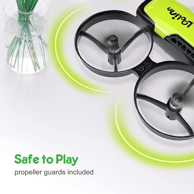 Loolinn | Drone for Kids 8+ Gift with Camera - Mini Drone with 90° Adjustable Camera, Safe for Kids to Play, Easy to Fly, Photos and Videos, Includes Three Batteries (Gift for Kids)