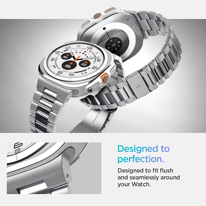 Spigen Modern Fit 316L Designed For Samsung Galaxy Watch Ultra Band 47mm (2025/2024) - Silver
