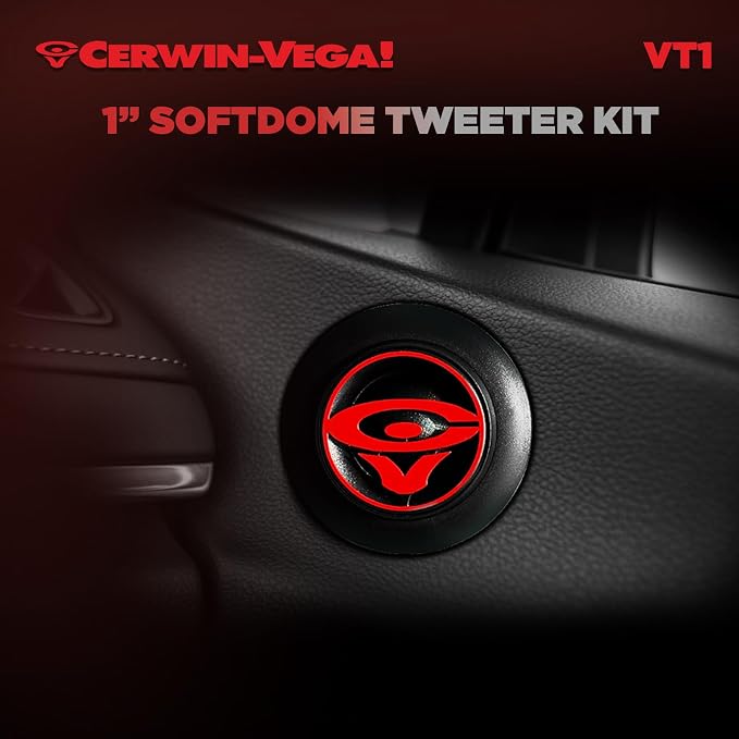 CERWIN-VEGA! VT1 1" Vega 180 Watts 4 Ohm Silk Dome Tweeters (Pair)