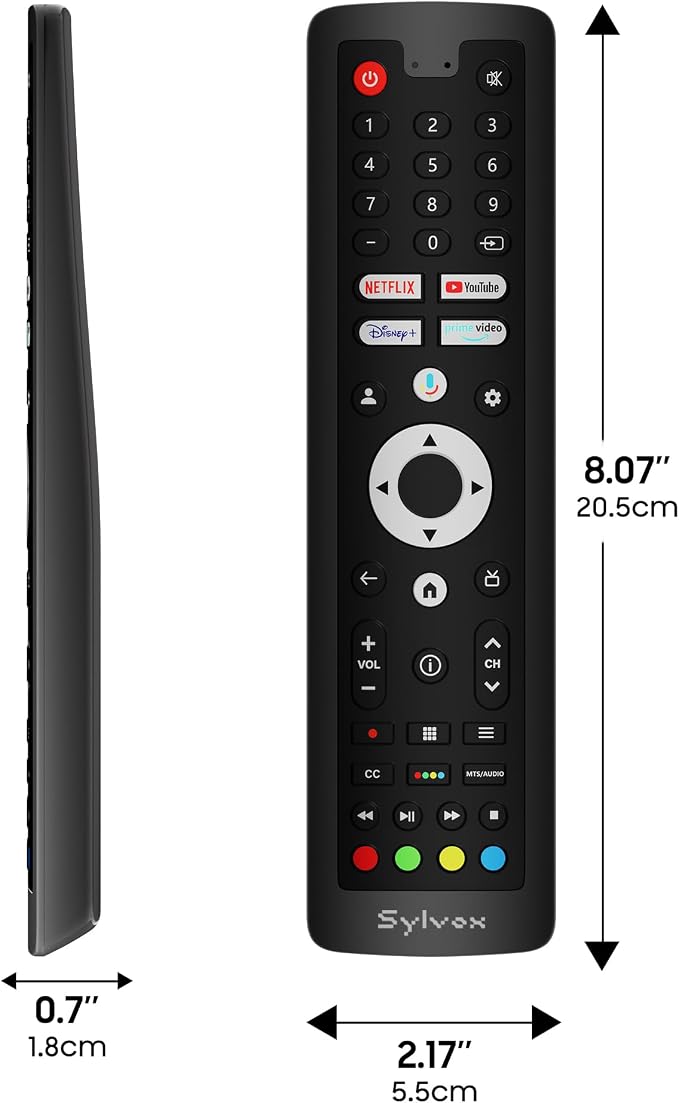 Sylvox 3-in-1 Remote Control for Outdoor TVs - Compatible with Deck Pro 2.0, Pool Pro 2.0, QLED Series, IP66 Waterproof