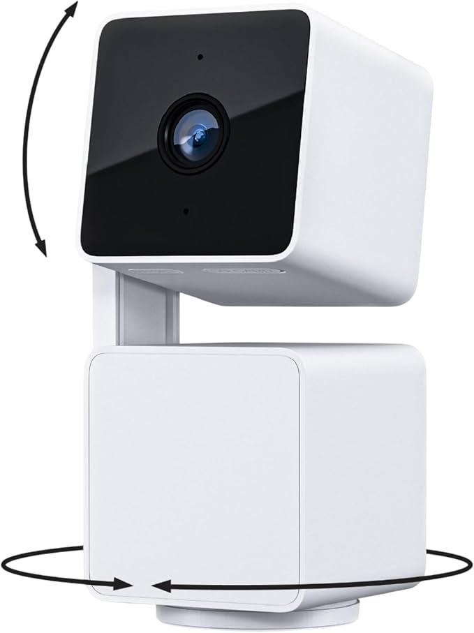 WYZE Cam Pan v3, Indoor/Outdoor IP65-Rated 1080p Pan/Tilt/Zoom Wi-Fi Smart Home Security Camera with Color Night Vision, 2-Way Audio, Compatible with Alexa & Google Assistant, Free Expert Setup
