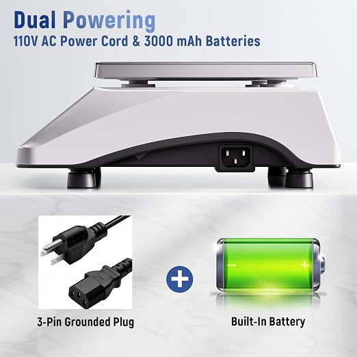 Industrial Counting Scale 40kg/88lb x 0.1g Precision Bench Scale Digital Inventory Counting Weight Scale for Small Parts and Coins, Electronic Gram Scale with Batteries/AC Power, lb/g/kg/oz