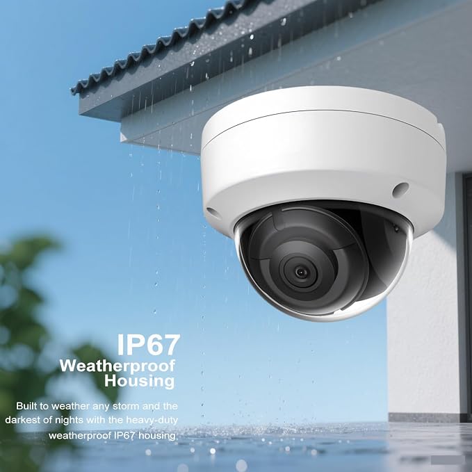 DS-2CD2143G2-I 4MP AcuSense POE IP Dome Camera Outdoor, 2.8mm Wide Angle, 3-Axis, WDR, IP67, IK10, H.265+ with Human and Vehicle Detection, Work with Ⲏіkconnect