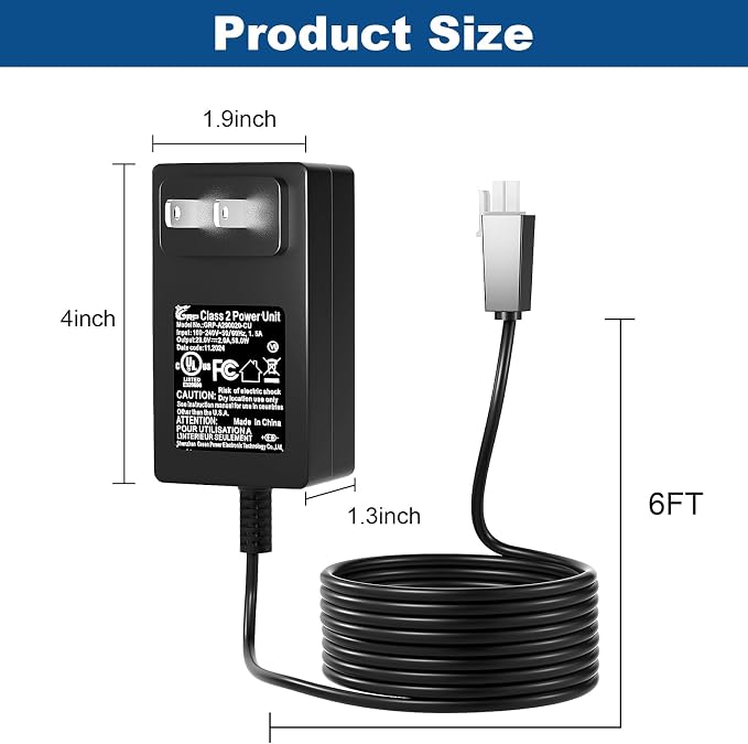 29V Power Cord for Standing Desk Compatible with Claiks P1.01.001 P101001 40" 48" 55" 63" Inches Electric Standing Desk Adjustable Height Stand up Desk Charger Power Adapter