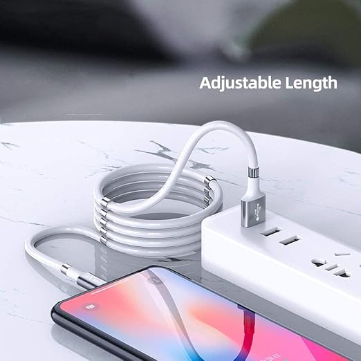 Magnetic Charging Cable,(3FT) Super Organized Charging Magnetic Absorption Nano Data Cable for Phone 14 13 12 11/XS/XS Max/XR/X/8/8 Plus/7/7 Plus/6s/6s Plus/6/6 Plus/SE/5s/5c/5/Pad/Pod