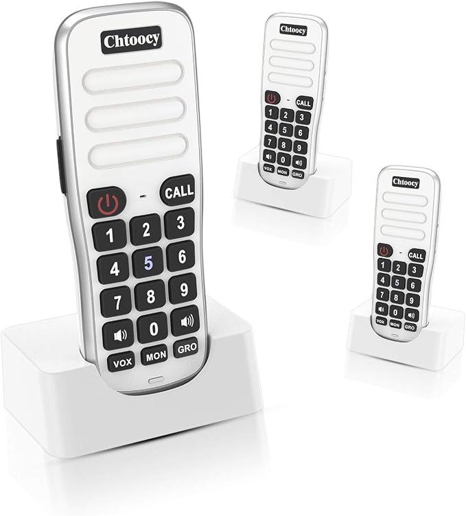Intercoms Wireless for Home, 1 Mile Long Range for House Business Office, Handheld Room to Room Communication System, Rechargeable Loud & Clear 10-Channel Anti-Interference Intercom System