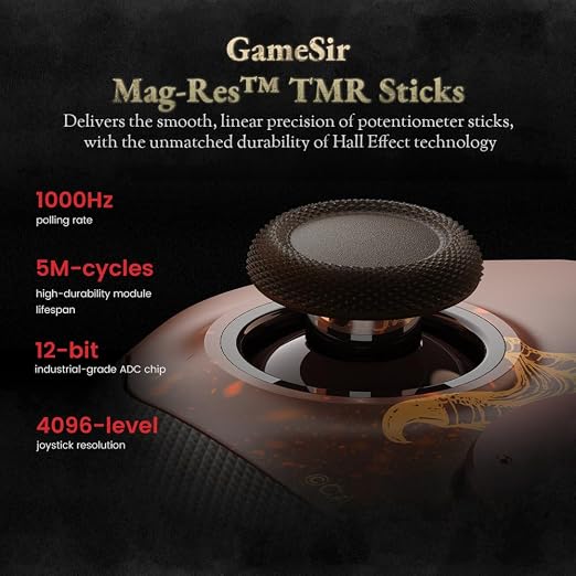 GameSir G7 Pro Wired Xbox Controller for Xbox Series X|S, TMR Sticks, Hall Effect Triggers, 4 Remappable Buttons, 1000Hz PC Mode, PC & Android Controller (Dragon’s Dogma II)