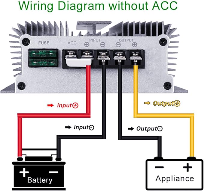 DC 40V-90V to 12V Converter Voltage Regulator Reducer 48V 60V 72V Step Down to 12V 40A 360W Converter Waterproof Buck Transformer Power Supply for Golf Cart Club Car LED Light