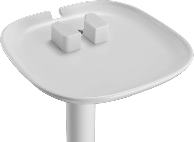 ynVISION.DESIGN Fixed Height Floor Stands Compatible with Sonos One, SL, and Play:1 Speaker | 2 Pack | YN-ONE Pair (White)
