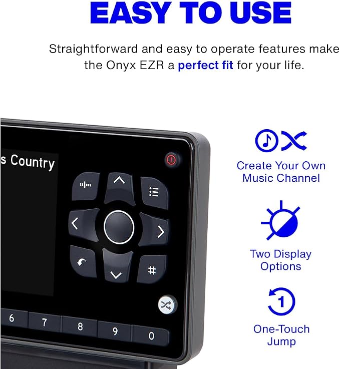 Onyx EZR Satellite Radio with Vehicle Kit (SXEZR1V1) | SiriusXM