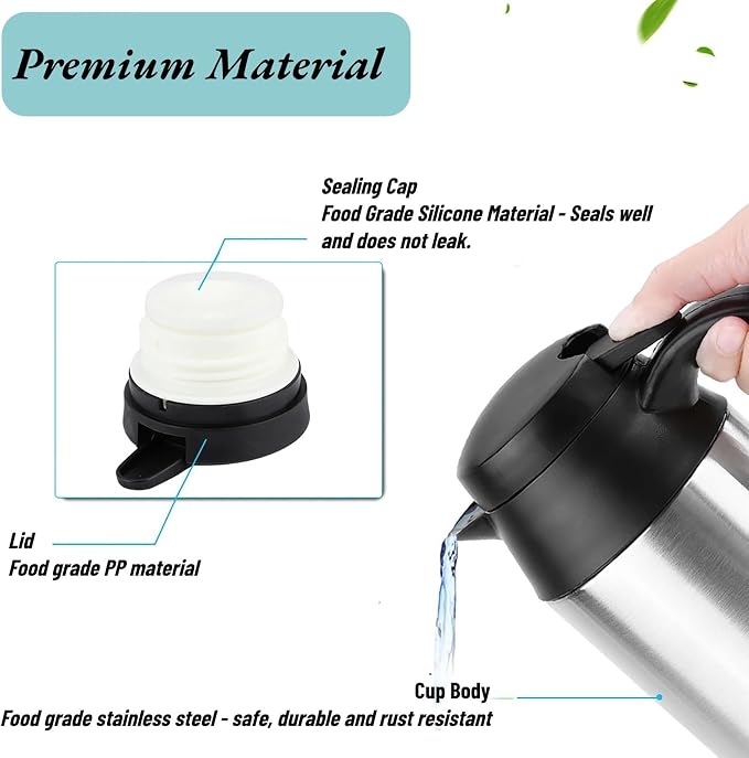 750ml Portable Electric Travel Bottle Car Electric Kettle for Heating Water Coffee Milk Tea Stainless Steel Car Water Boiler (12V Car Water Heating Kettle)