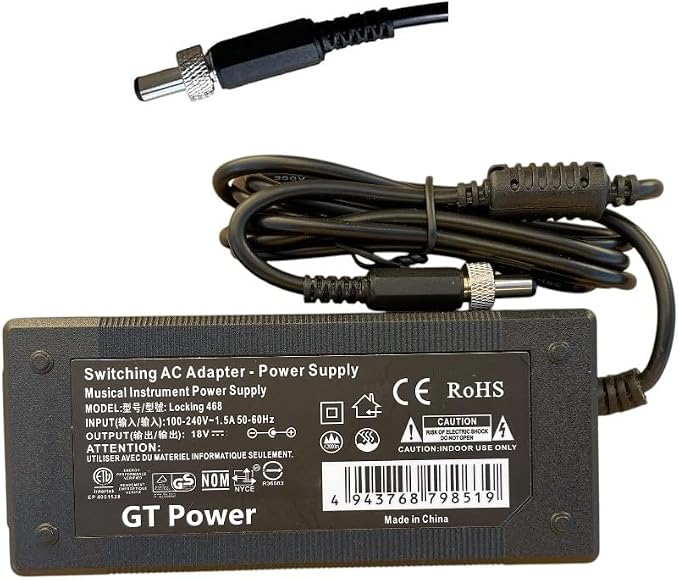 AC Adapter Compatible with Soundcraft Ui16 Digital Mixer