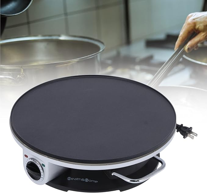 Pancake Machine, Non Stick Three Temperature Control Electric Crepe Maker 13 inch for Hotel for Home Use for Restaurant for Coffee Shop