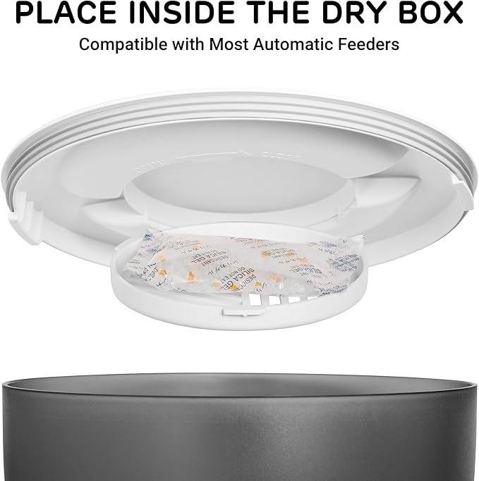 FW54 5G/2.4GHz WiFi Automatic Feeder and Waterer 2-in-1 Set for Pets, 300 oz Large Capacity for 2 Weeks, Perfect for Working Parents, with Silica Gel Packets, 6 Replacement Desiccant Bags
