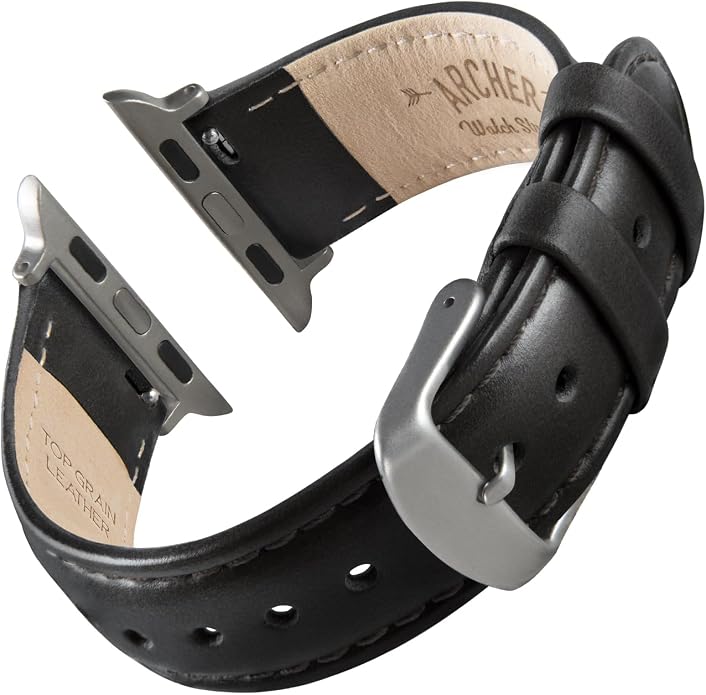 Archer Watch Straps - Top Grain Leather Watch Bands for Apple Watch