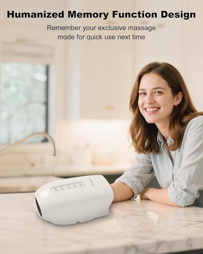 Snailax FSA Hand Massager with Heat and Compression, 2026 Upgraded HSA Eligible Heated Hand Massage Tool for Arthritis and Carpal Tunnel Relief, Palm Wrist Massager Hand Care, Fathers Day Gift for Dad