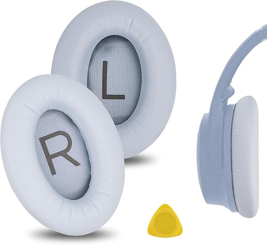 Geekria Replacement Ear Pads for Bose New QuietComfort, QC 45/ 35II/ 35IIGaming/ 35/25/ 15/ SE, AE 2/2i/2w, SoundTrue, SoundLink AE2 Headphones, Ear Cushions with Video Guide (Light Blue)