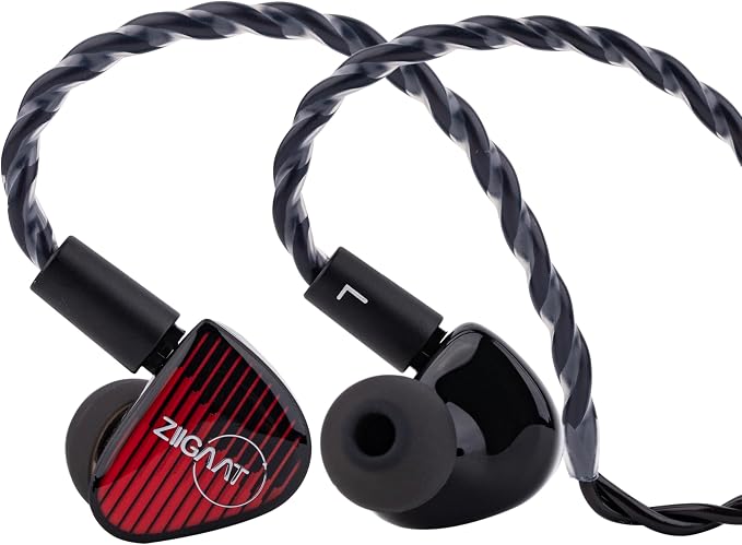 Linsoul ZiiGaat x Vivir Digital: Rumba 10mm Graphene DD Driver IEM Earphones, HiFi Wired Earbuds with Powerful Sub Bass, Detachable 2-Pin Cable for Audiophile, Gaming, Music & Stage (with Mic)