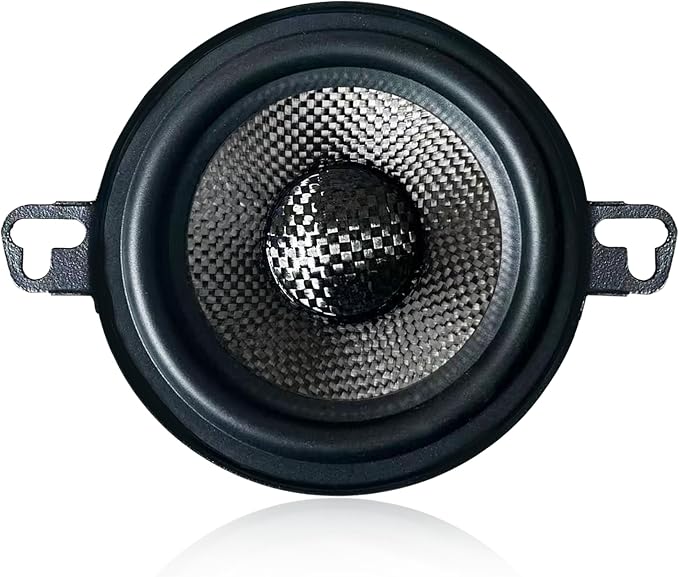 Warzone 2X WZ37PTi 3.5-Inch Super Mid Range Speaker Pair, 4 Ohm, 200W Max, 60W RMS Max, 90dB Sensitivity, Ferrite Magnet, Glass Fiber Cone with Rubber Edge for Pro Car Audio