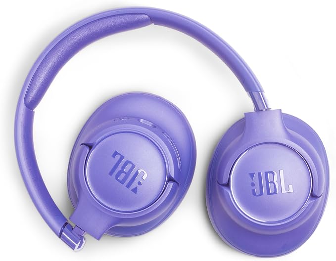 JBL Tune 730BT - Wireless Over-Ear Bluetooth® 6.0 Headphones with Powerful JBL Pure Bass Sound, 2 beamforming mics for Perfect Calls, Up to 76 Hours of Battery Life, & Multi-Point Connection (Purple)
