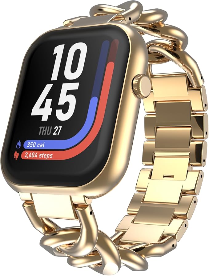 iTouch AIR 5 Smartwatch, 1.85" AMOLED Display, Bluetooth Calling, 100+ Sports Modes, Heart Rate, SpO2, Sleep & Stress Tracking, Water Resistant, 7-Day Battery Life, for Android & iPhone