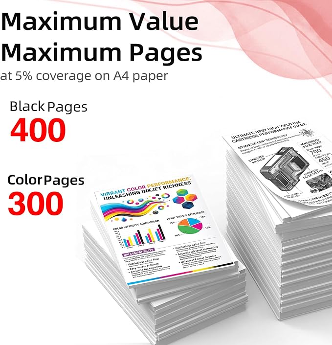 275XL 276XL Ink Cartridge (2 Black 1 color) Replacement for Canon PG-275 CL-276 XL PG275 CL276 for Cannon Pixma TS3522 TR4720 TS3500 TS3520 TR4700 TS3700 TS3720 TS3722 TR4722 TR4723 TR4725 Printer