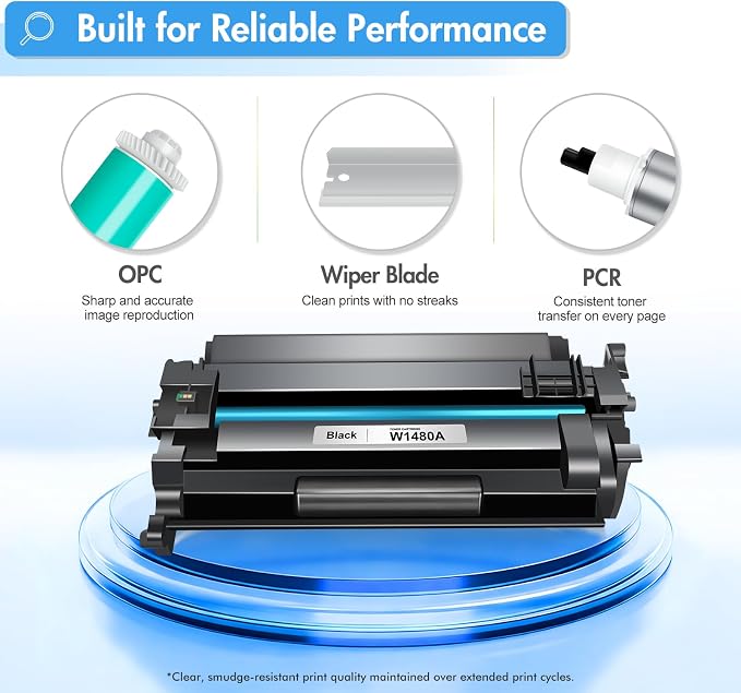 148A Toner Cartridge Black W1480A 4001n 4101fdw Compatible Replacement for HP148A 148X 148 W1480A W1480X for HP LaserJet Pro 4001n 4101fdw 4001dw 4001dn 4101fdn Printer Ink (with Chip) (2 Pack)