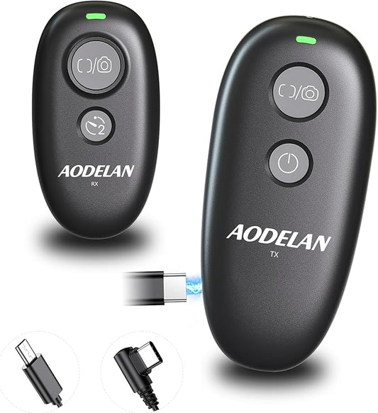 Upgraded USB-C Rechargeable Wireless Camera Remote Control Shutter Release for Sony A7 IV, A7 III, A7R IV, A7S III, A6600, A6400, A6300, A6000, ZV-1, RX100 VII
