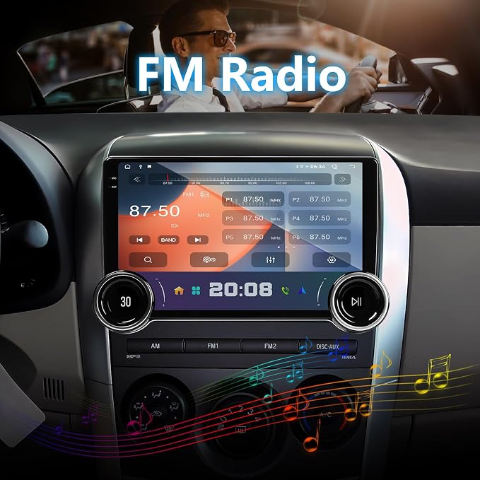 Binize 10.1 Inch Android 13 Single Din Car Stereo Radio Touchscreen Head Unit,GPS Navigation Receiver,Wireless Carplay/Andriod Auto Bluetooth,FM,Mirror Link,Backup Camera