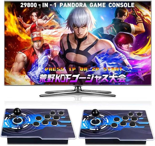 29800 in 1 Pandora's Box Retro Game Arcade Game Console with Two Separate Hosts for PC, Projector & TV 3D Games 1-4 Gamer Category Favorites List Save/Search/Hide/Pause/Delete