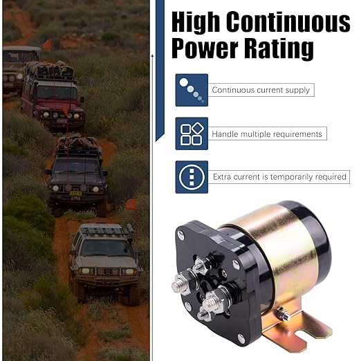 500 Amp Isolator Battery Isolator Relay for Continuous Battery Isolator Mobile Audio Relay, 500A Relay and Isolator 12v Battery Disconnect Relay