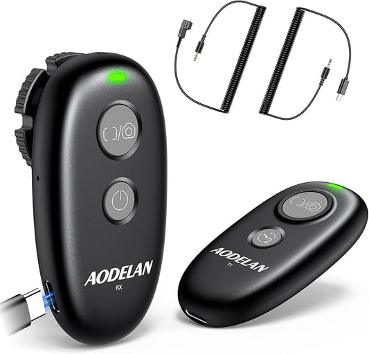 for Sony Camera Rechargeable Remote Shutter Release - AODELAN Wireless & Wired Remote Control for Sony A7 IV, A7R V, A7S III, A9 III, FX3, FX2,A1, A1 II, RX100 VI, RX10 IV, A7RIVA, A7RIIIA, A9 II