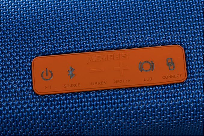 Memphis 60MFLOWBT Flow - Wireless Bluetooth & AUX Speaker, IPX7 Water Resistance, Blue - 60th Anniversary Edition