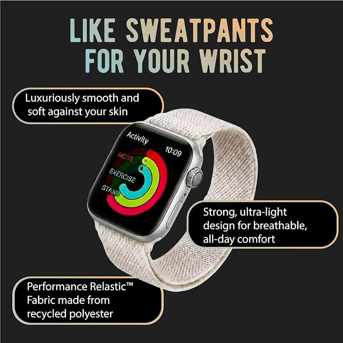 Braxley Bands for Apple Watches - Stretchy and Washable - Adjustable with Apple Watch Bands for Women & Men - Compatible with Apple Watch Series SE Ultra 9 8 7 6 5 4 3 2 1