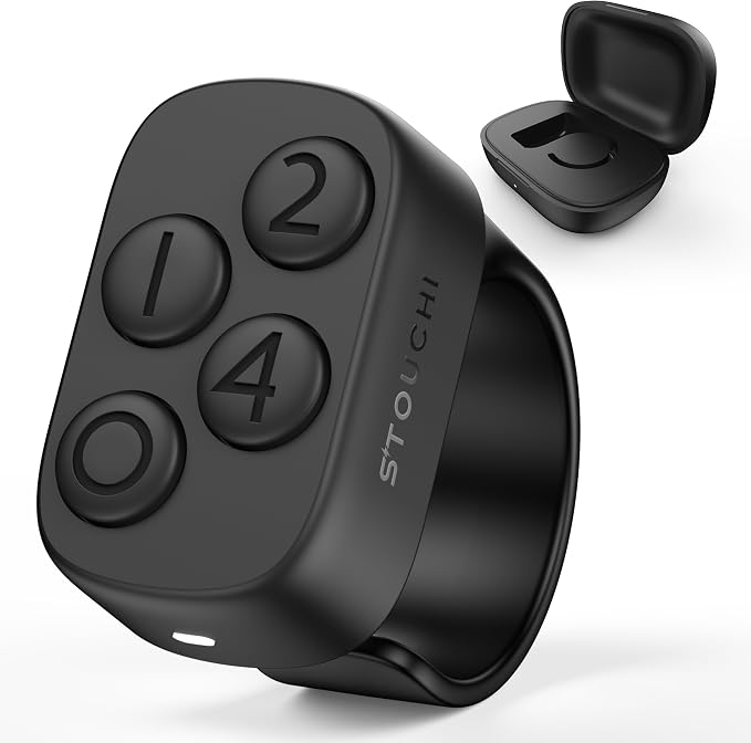 Stouchi 2.0 Remote for Anki, 2026 New [No Remap & No Add-on] Anki Remote Fast Pair Come with 140hr Charging Case Compatible with MacBook, Windows Laptop/PC, iPad, iPhone, iOS, Android Devices
