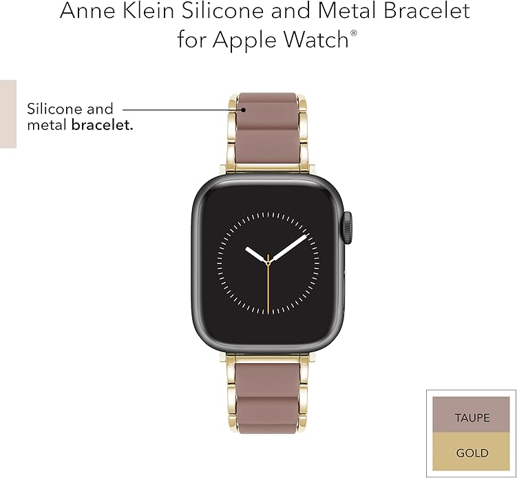 Anne Klein Silicone Adjustable Bracelet for Apple Watch