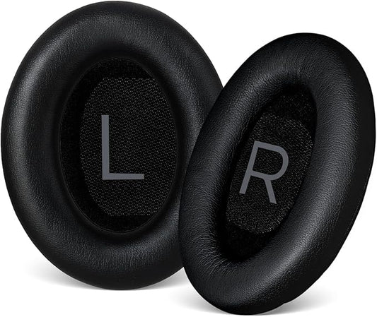 Aurivor Replacement Ear-Pads Cushions for Bose QuietComfort 45 35 35ii (QC-45 QC-35 QC-35 ii), Premium Ear Covers Compatible with QuietComfort SE (QC SE)/ New QuietComfort Headphones (Black)