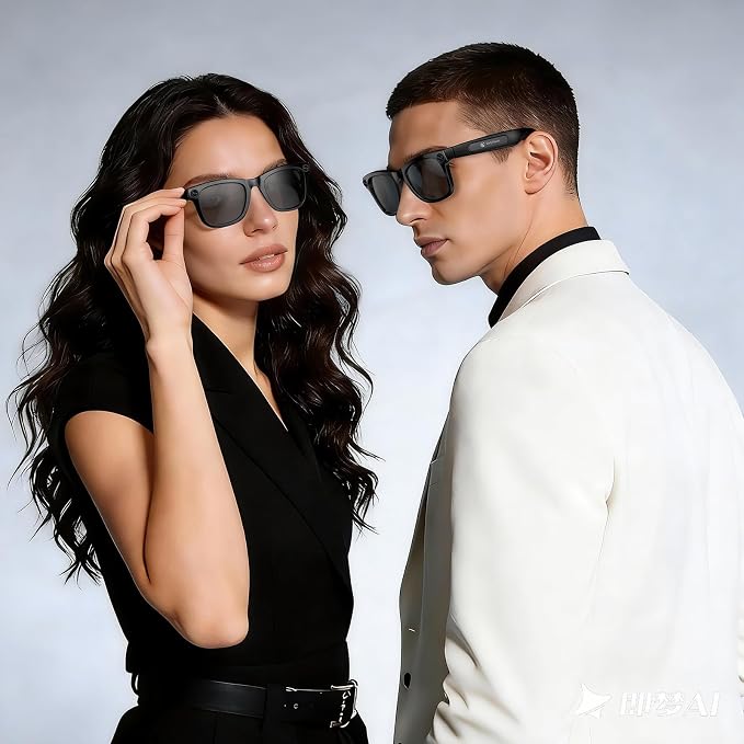 EarlySincere 2026 Ai Smart Glasses for Men Women, 8mp 4k Hd Camera Glasses, 410mah Battery, Supports Photo/Video/Audio Recording, Ai Voice Control, Ai Glasses with Bluetooth Calling(Sunglasses)