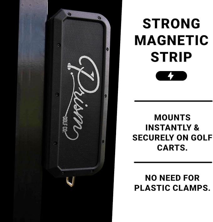 Magnetic Golf Cart Speaker Bluetooth, 40W Loud Golf Speaker, IPX7 Waterproof, Deep Bass, 30H Battery, EQ Settings, TWS Dual Pairing, Portable Bluetooth Speaker by Prism Golf Co.