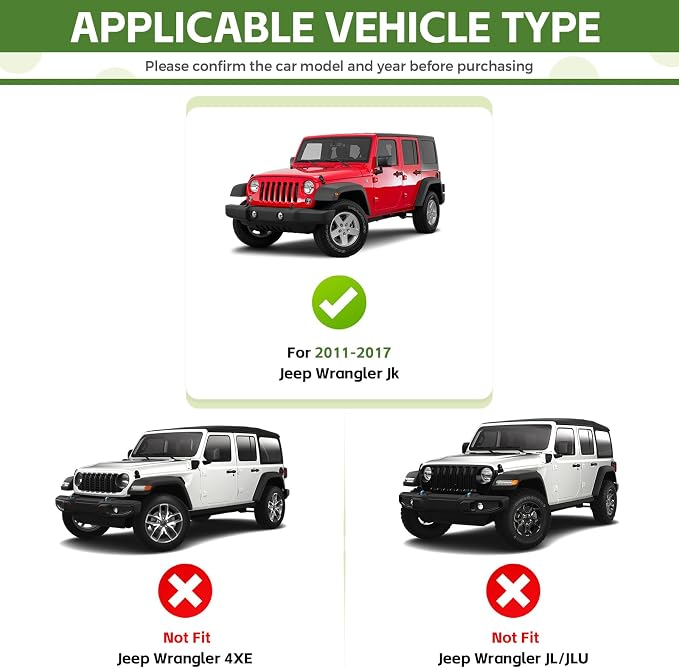 Magnetic Phone Mount Holder for 2011-2017 Jeep Wrangler JK JKU Magnet Dash Cell Phone Cradles Adjustable Phone Stand Accessories for Wrangler JK(Not for JL JLU JT)