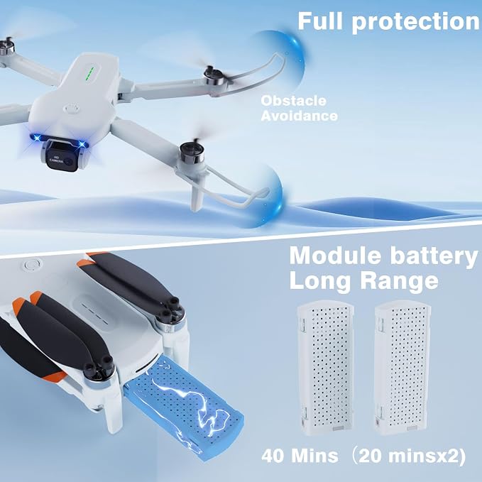 Drone with Camera for Adults and Beginners,Drones for kids 1080P HD FPV,Brushless Motor, Gesture Control, One Key Start/Land, 360° Flip, Waypoints Fly, 3 Speed Mode,Kids Drone Toys Gifts for Boys