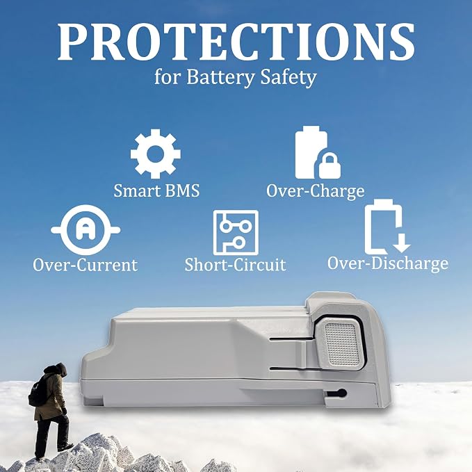Mini 3 Series Intelligent Flight Battery Plus for DJI Mini 4 Pro/Mini 3 Pro/Mini 3 Extended 3850mAh Drone Replacement Battery Max.47 Mins Long Time Flying for BWX162-3850-7.38