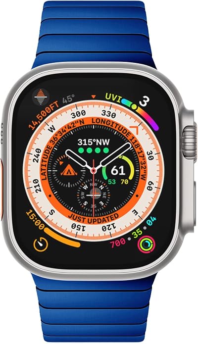 NewWays Titanium & Stainless Steel Link Bracelet for Apple Watch Band Ultra 3 2 1 Band 49mm Series11 10 46mm 42mm 45mm 44mm 41mm 40mm 38mm Series 3-11