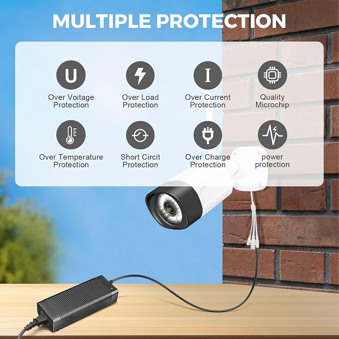 COOLM 12V 25A Power Supply Adapter 300W AC Converter 100-240V to DC 12 Volt 25Amp 25 Amp Transformer 20A 22A 23A 24A for LED Strip Light LED Driver CCTV Security System