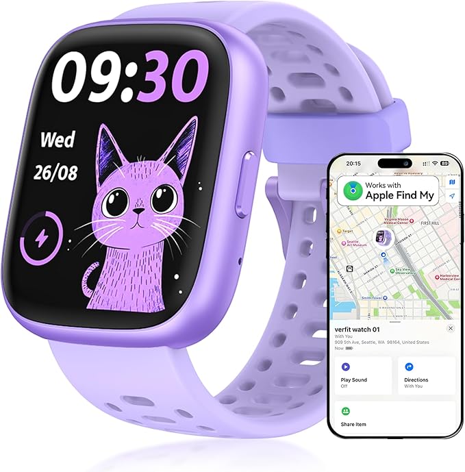 Fitness Tracker Watch, No APP/Phone Required Pedometer Watches Compatible with Apple Find My, Heart Rate, Sleep Monitor Calories Step Counter Stopwatch Waterproof Gifts