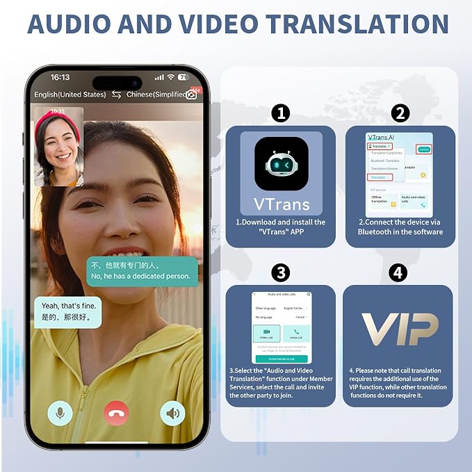 Language Translator Device, 2026 Upgraded Chip Two Way Real-Time Voice Translator, 150 Languages AI/Online/Offline/Group/Phone Translation, No WiFi Needed, 5.5" HD Screen for Travel Business Learning